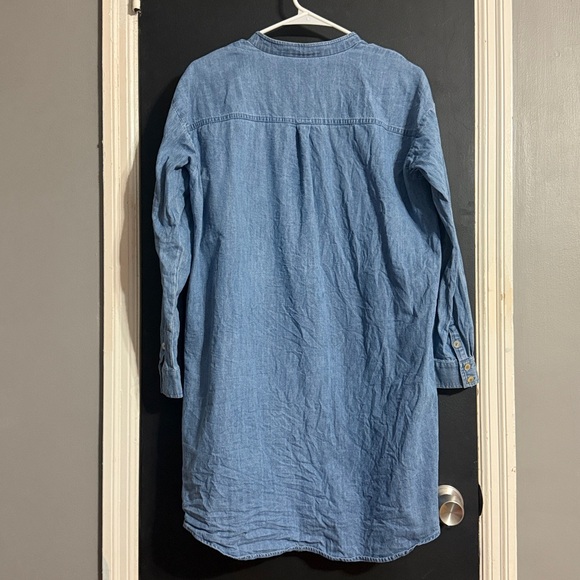 Eileen Fisher Chambray Shirt Dress Size: XS Missing belt - Picture 3 of 7